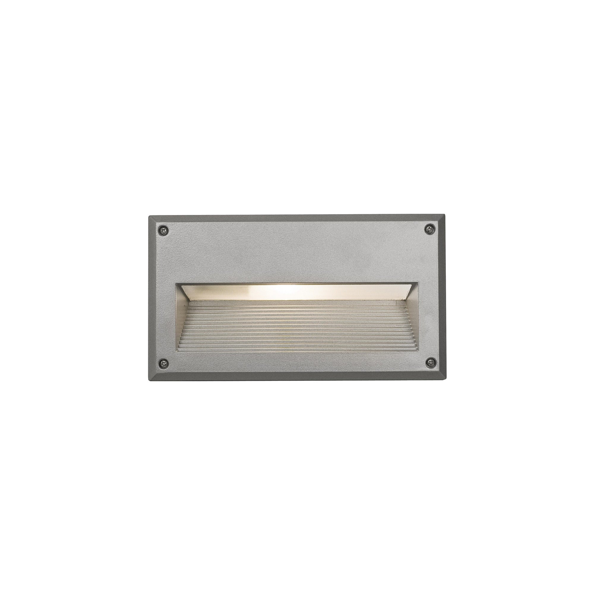 Nowodvorski Lampa ścienna wbudowana BASALT 10W only LED 50/60Hz IP44 - Aluminium lakierowane - Srebrny