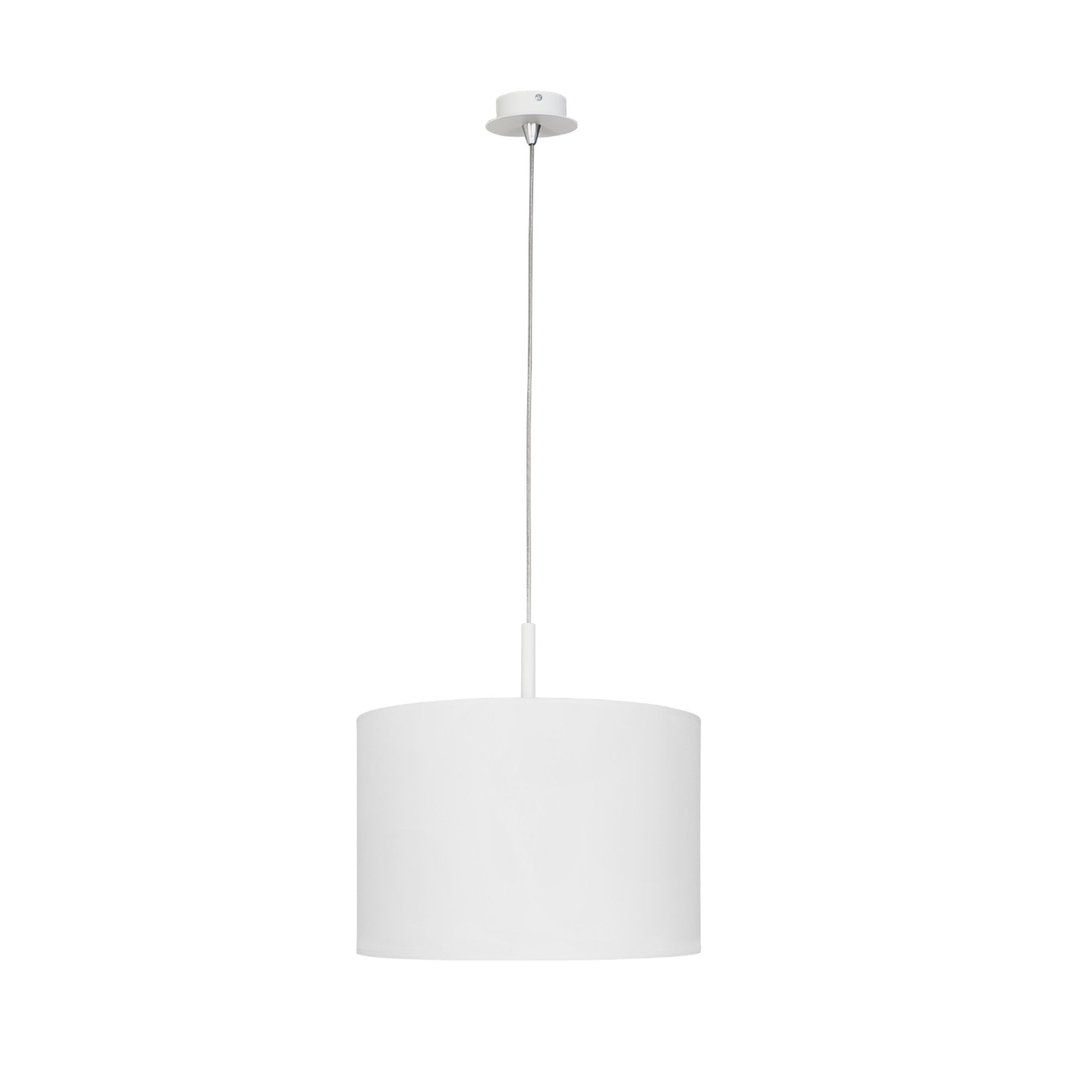 Nowodvorski Lampa wisząca ALICE M 25W only LED 50/60Hz - Tkanina - Biały