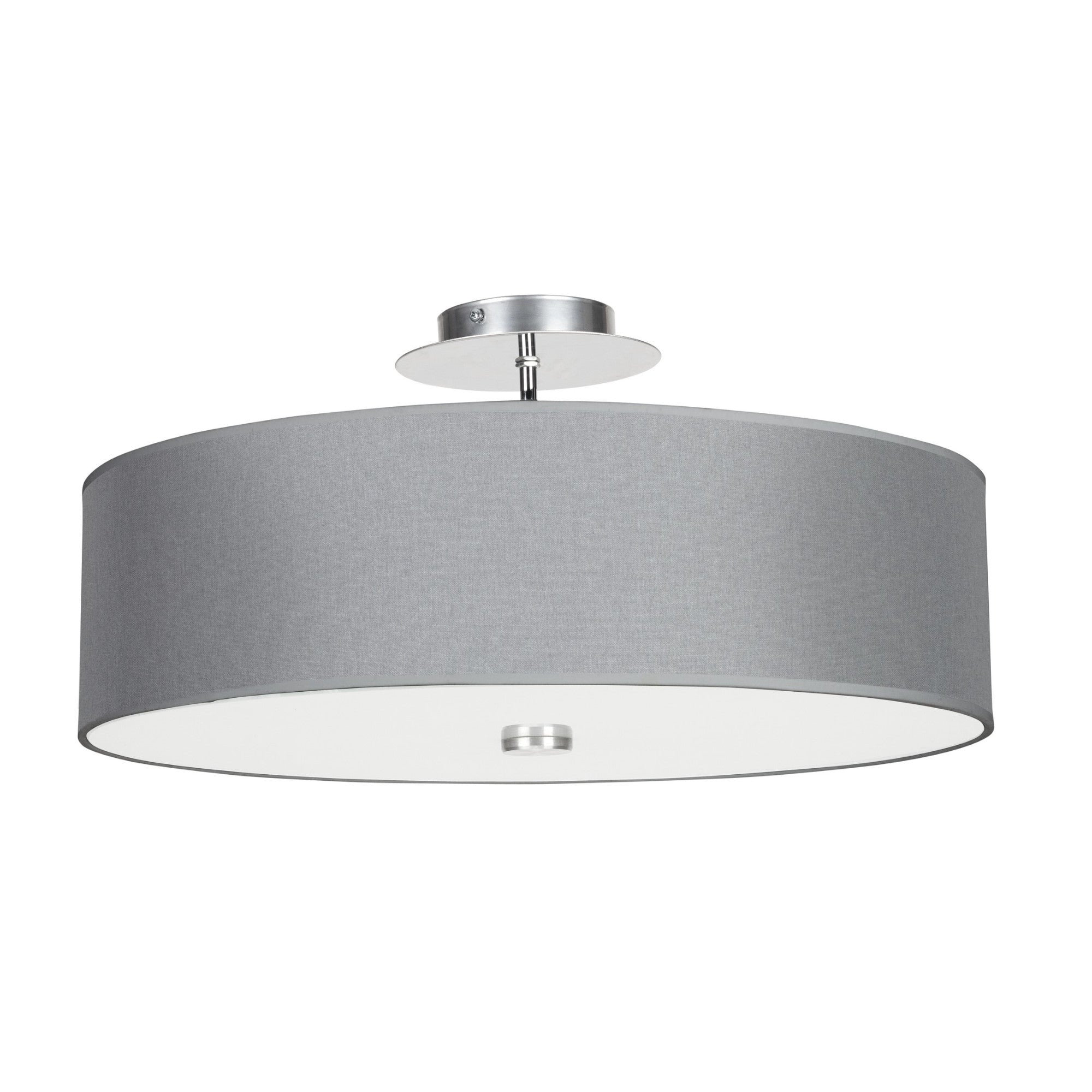Nowodvorski Lampa przysufitowa VIVIANE 25W only LED 50/60Hz - Tkanina - Szary