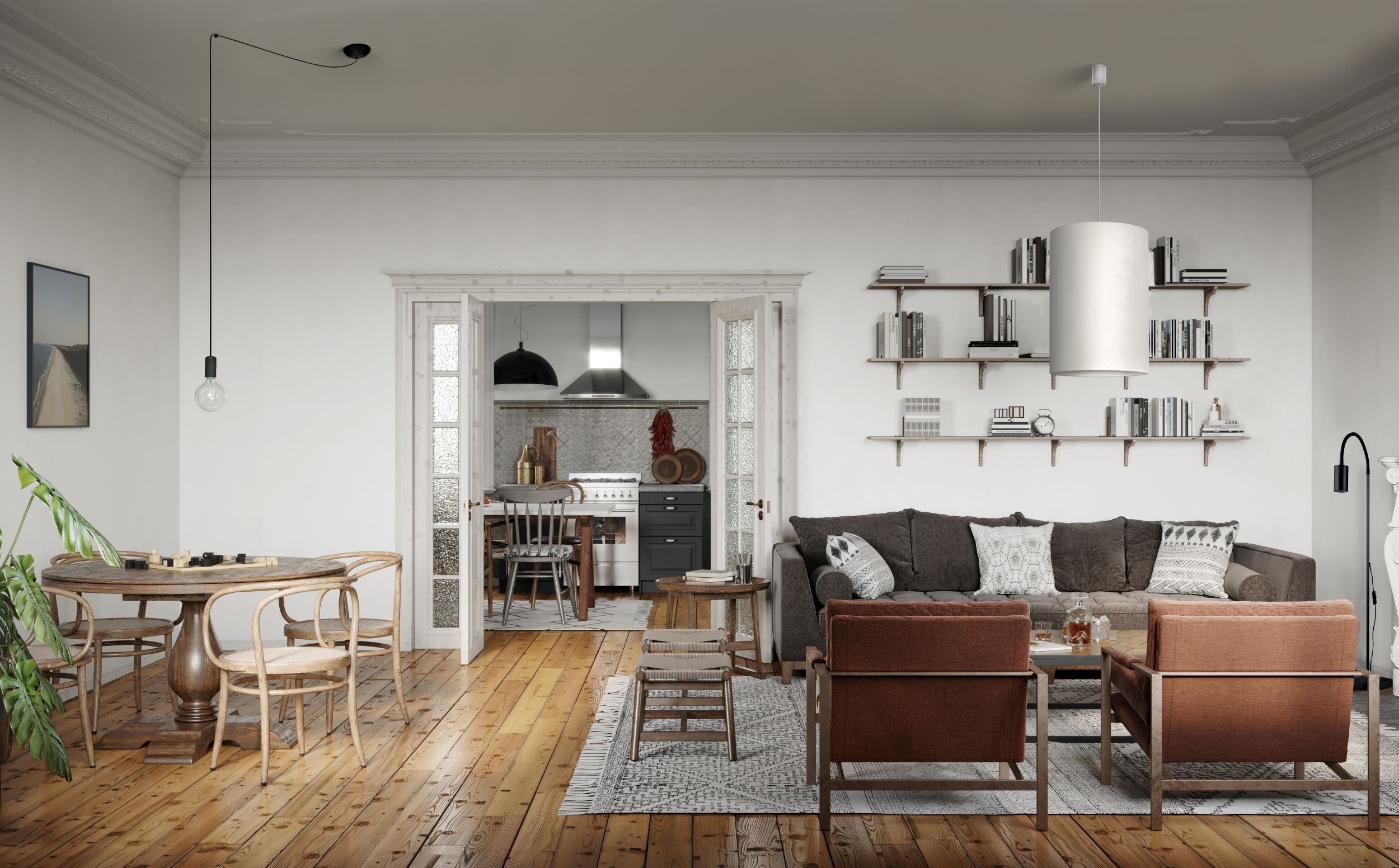 Nowodvorski Lampa wisząca SPIDER 25W only LED 50/60Hz - Przewód w oplocie - Czarny III