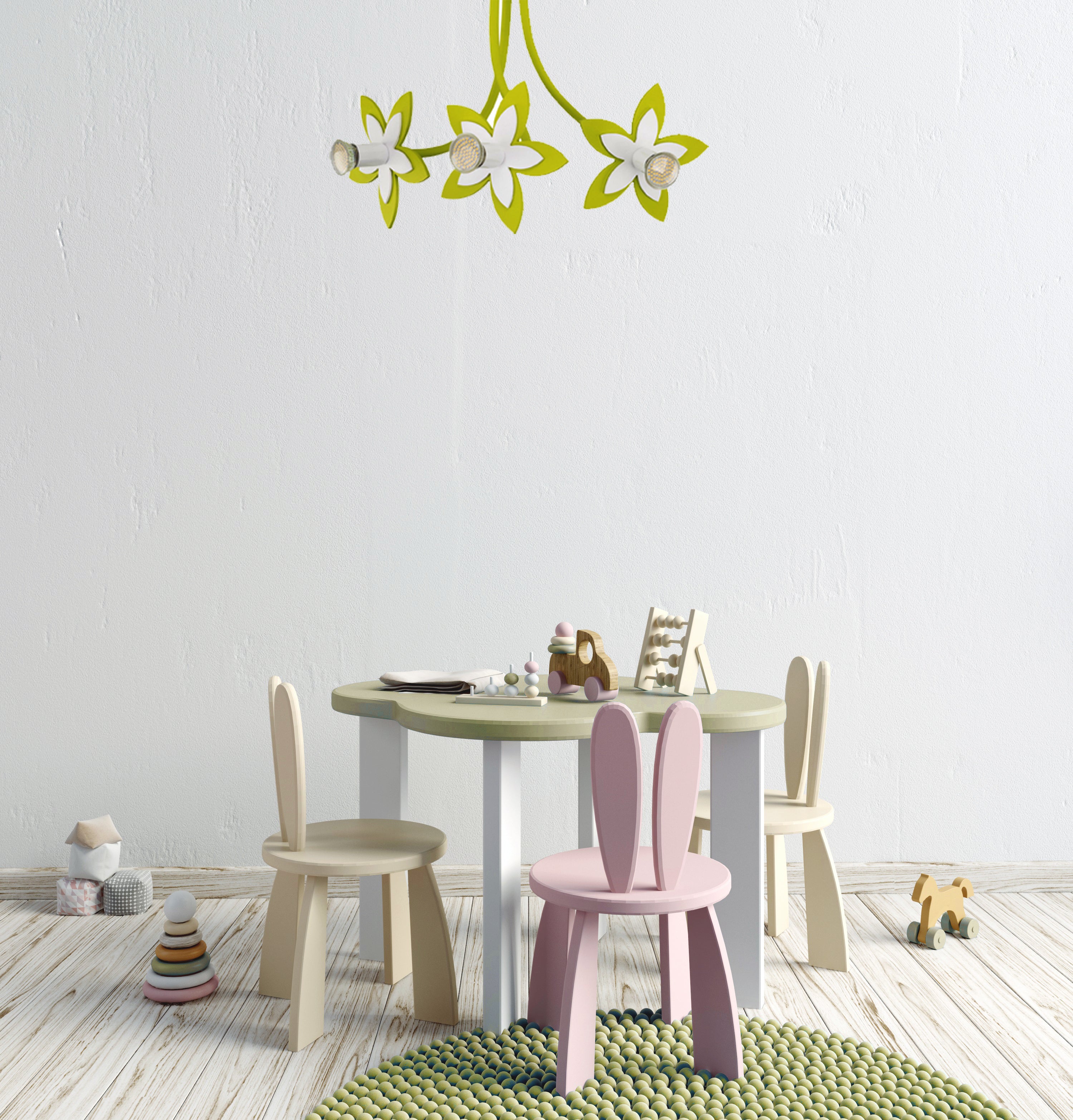 Nowodvorski Lampa przysufitowa FLOWERS 3x35W 50/60Hz - Sklejka - Multikolor II