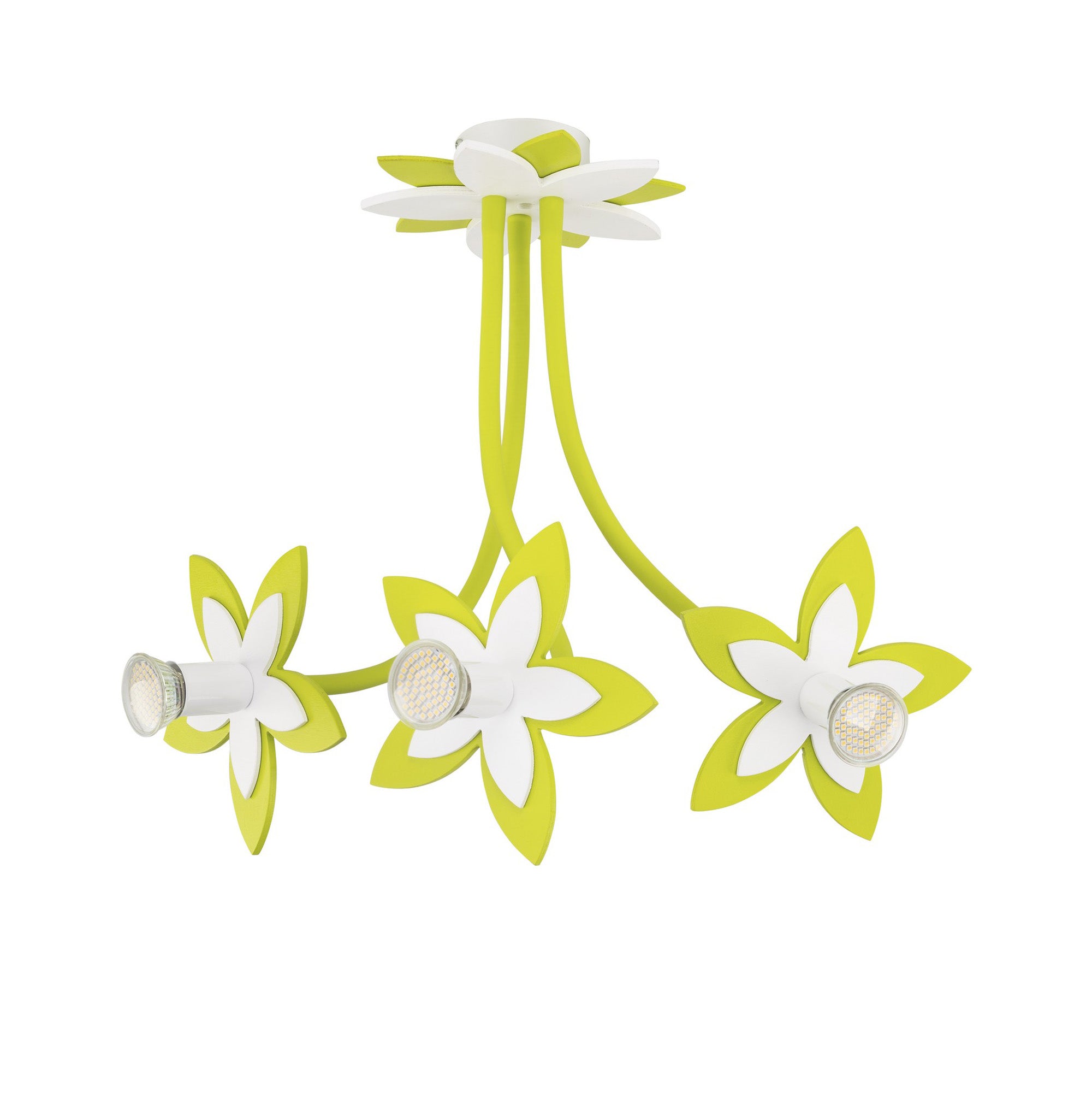 Nowodvorski Lampa przysufitowa FLOWERS 3x35W 50/60Hz - Sklejka - Multikolor