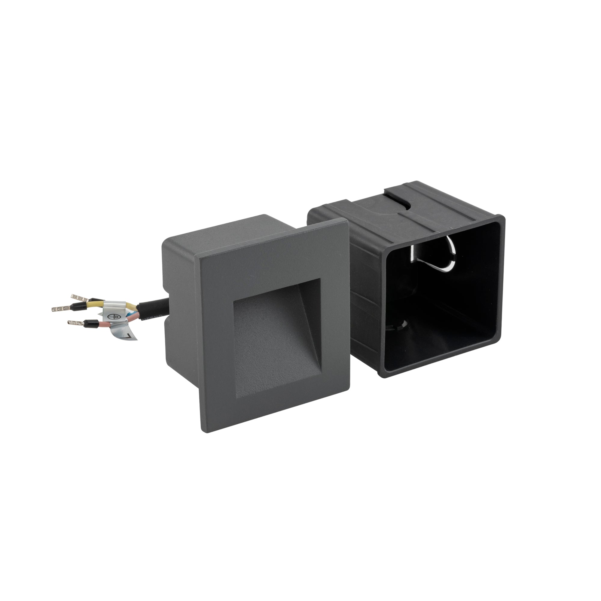 Nowodvorski Lampa ścienna wbudowana STEP LED 3W 50/60Hz IP44 - Aluminium lakierowane - Grafitowy