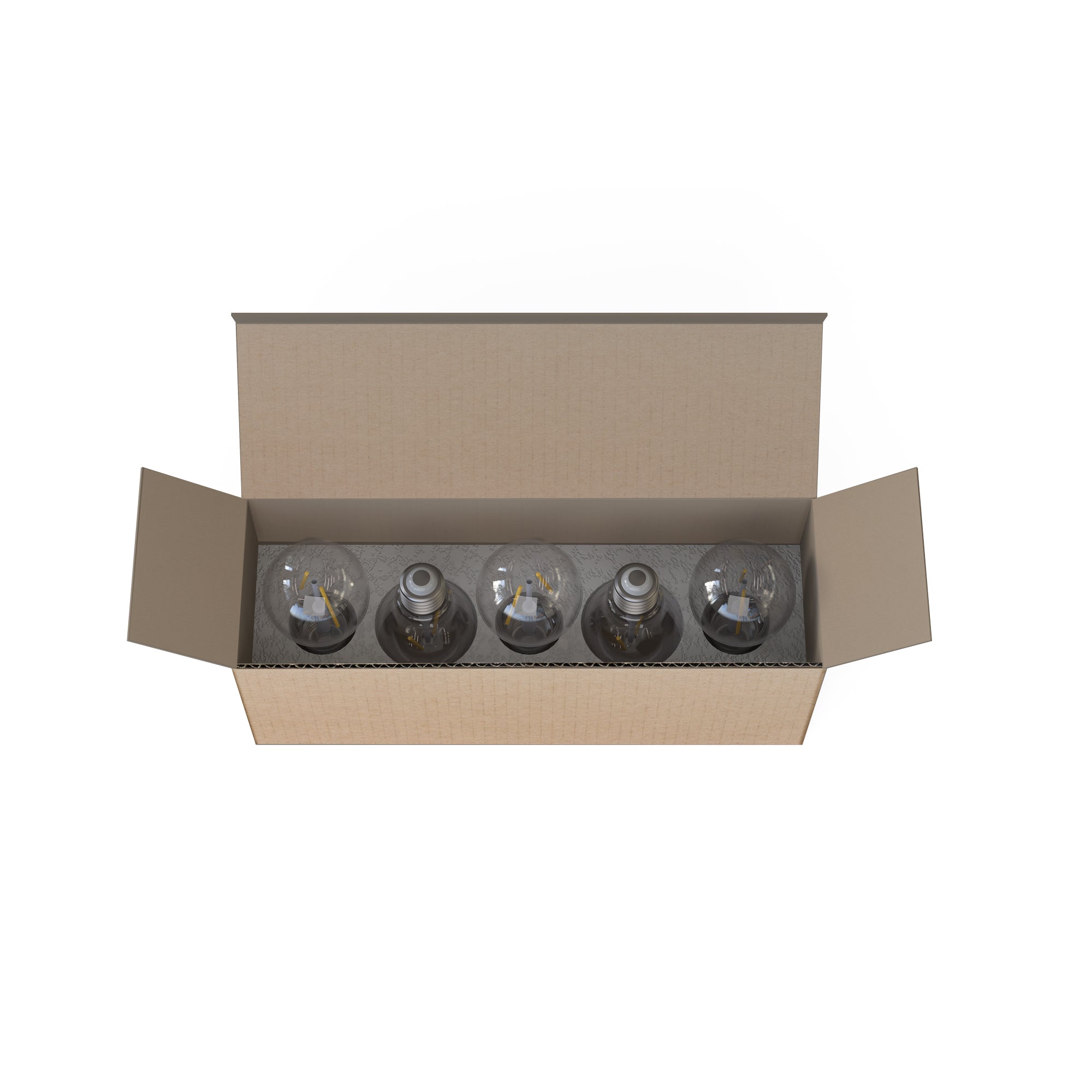 Nowodvorski BULB LED E27, A60 2W, 5 PC SET E27 50/60Hz - Szkło - Transparentny bursztynowy