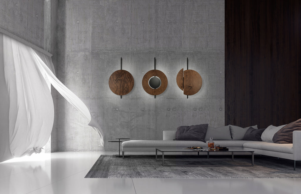 Nowodvorski Kinkiet SUNSET A 12W only LED 50/60Hz - Sklejka - Ciemne drewno