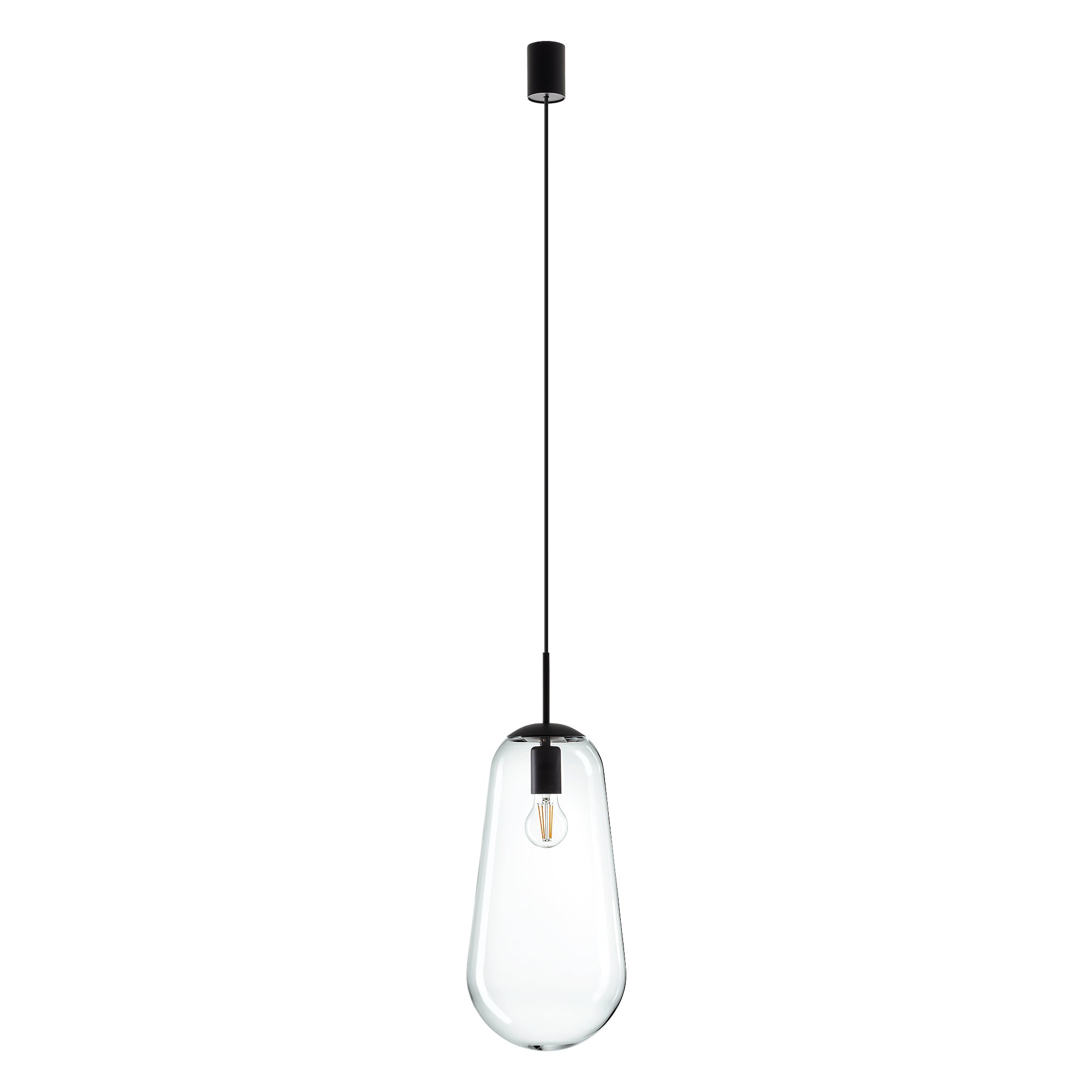 Nowodvorski Lampa wisząca PEAR L 25W only LED 50/60Hz - Szkło - Transparentny