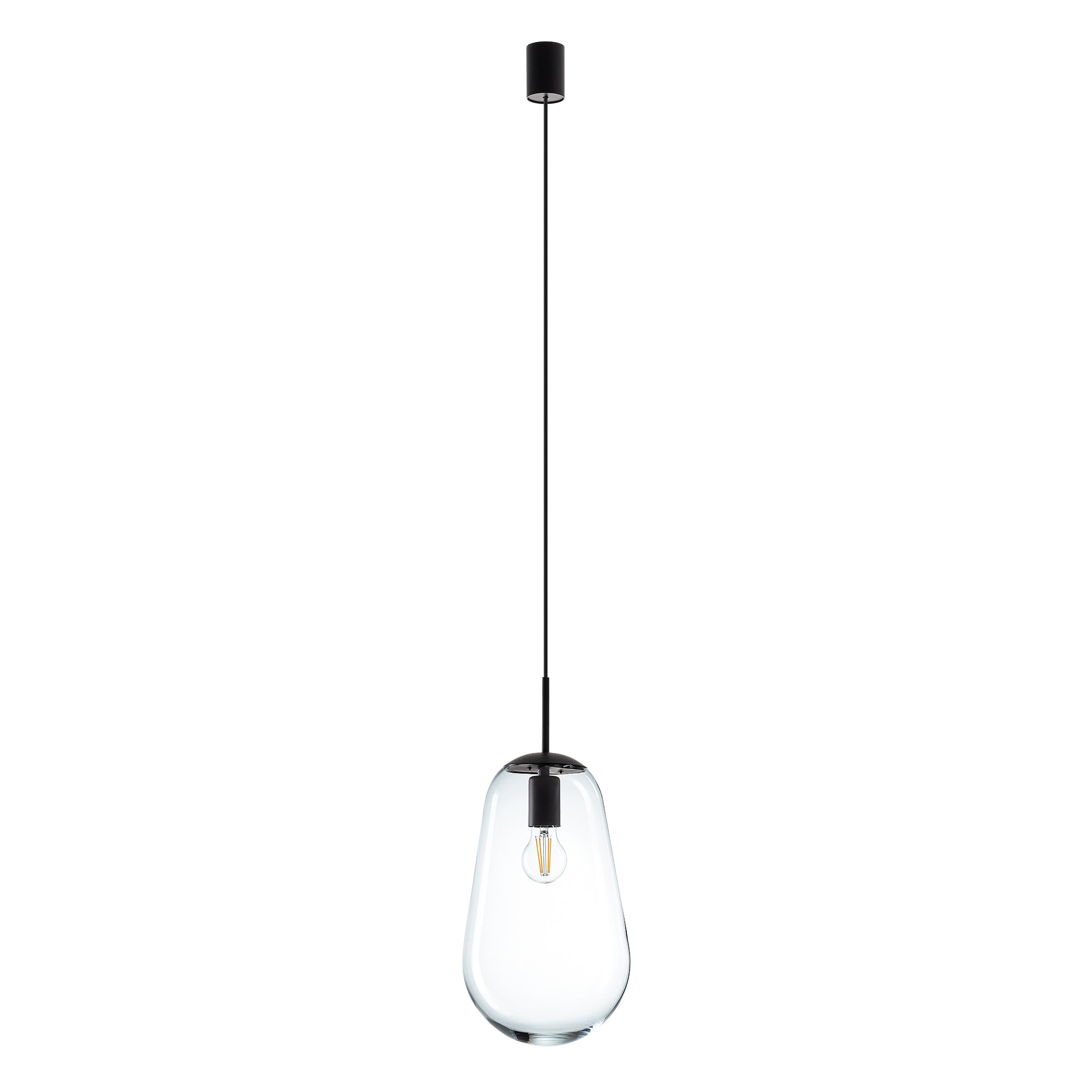 Nowodvorski Lampa wisząca PEAR M 25W only LED 50/60Hz - Szkło - Transparentny