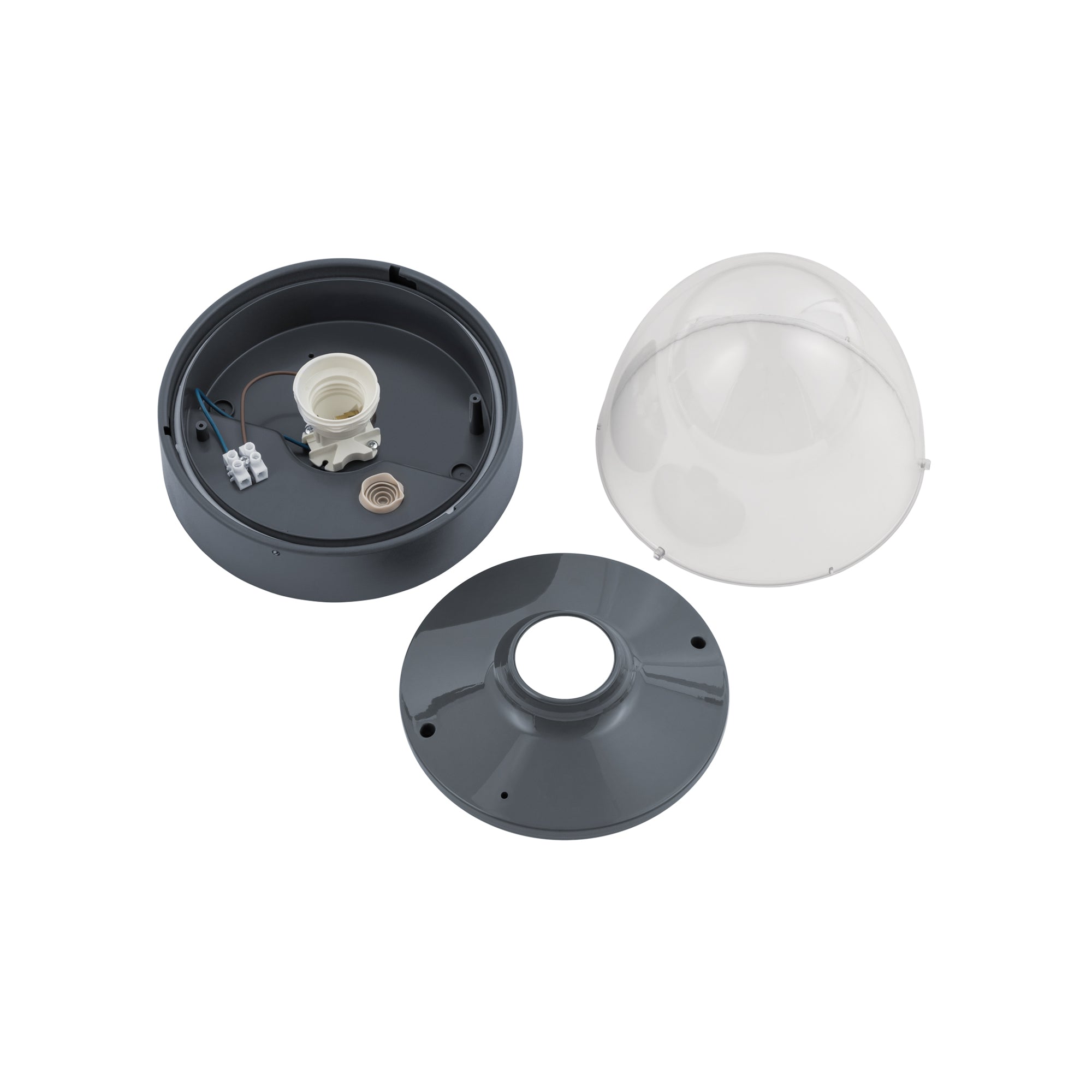 Nowodvorski Plafon NOOK 10W only LED 50/60Hz IP44 - Tworzywo sztuczne ABS - Grafitowy I