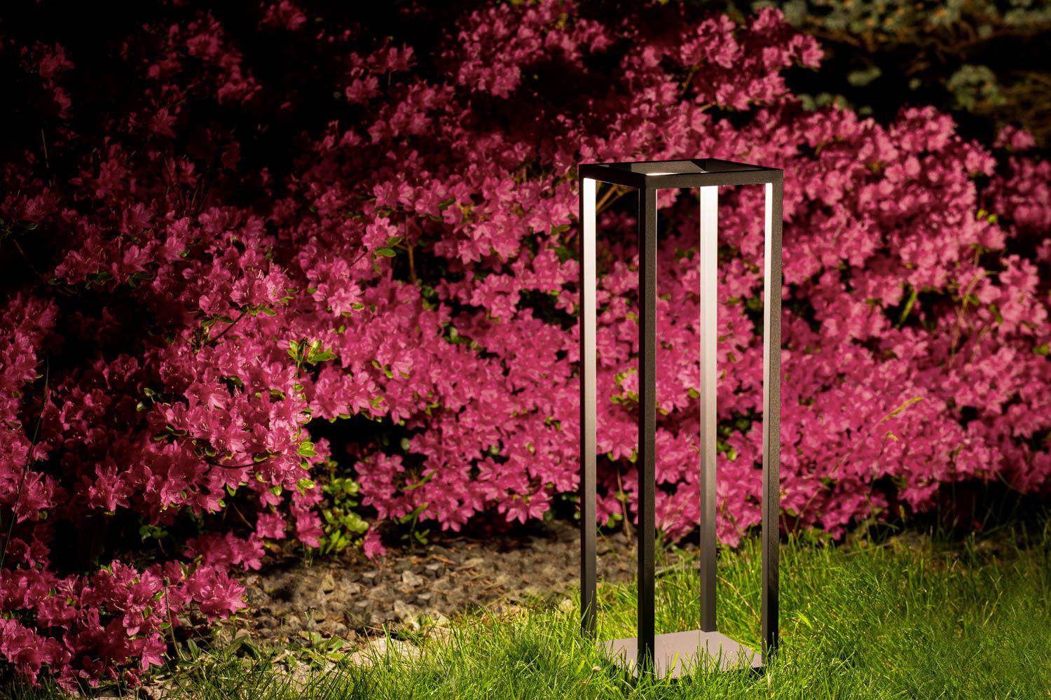 Nowodvorski Lampa stojąca SYMMETRY LED 7W 50/60Hz IP54 - Aluminium lakierowane - Grafitowy