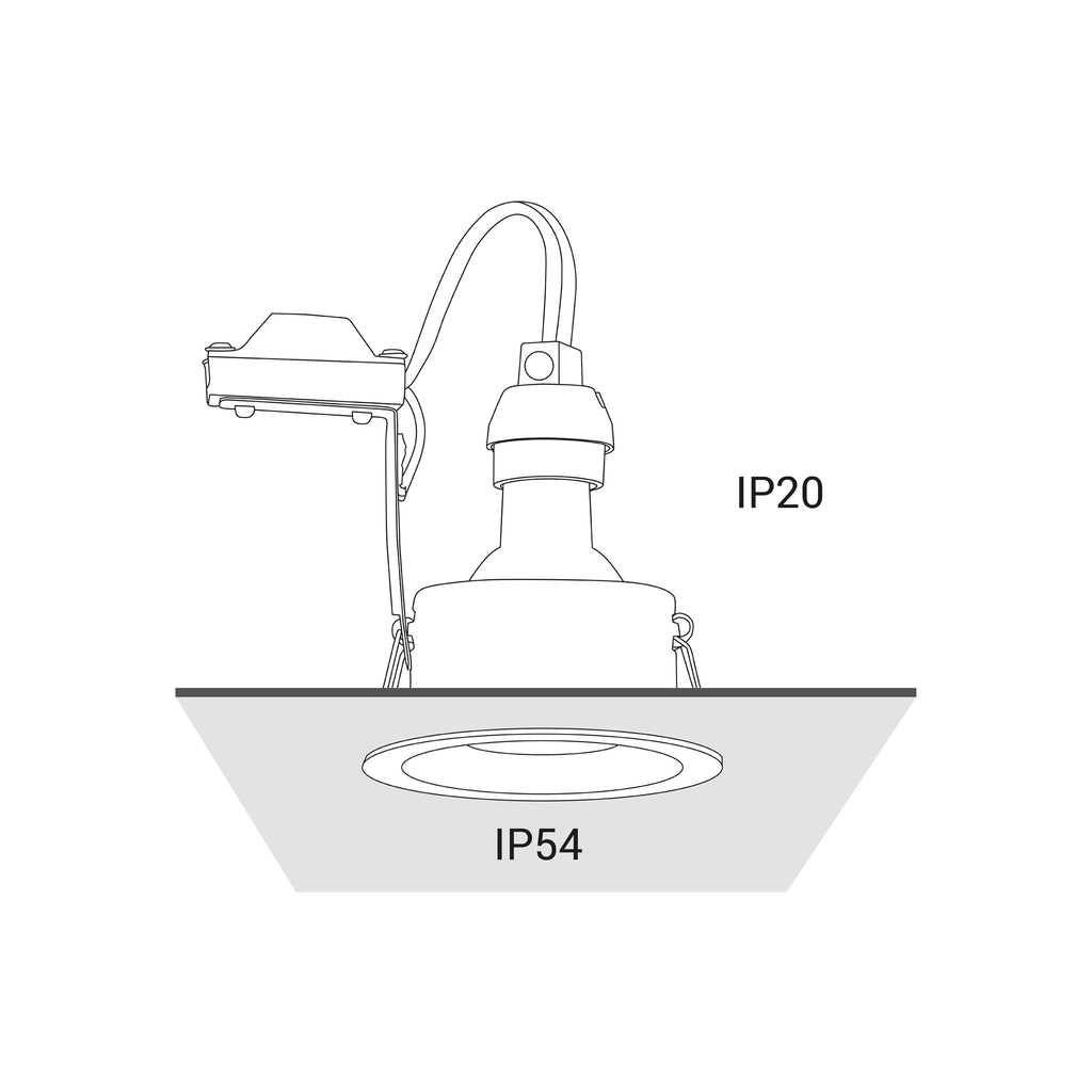 Nowodvorski Lampa downlights podtynkowa CHARLIE 15W only LED 50/60Hz - Aluminium lakierowane - Czarny