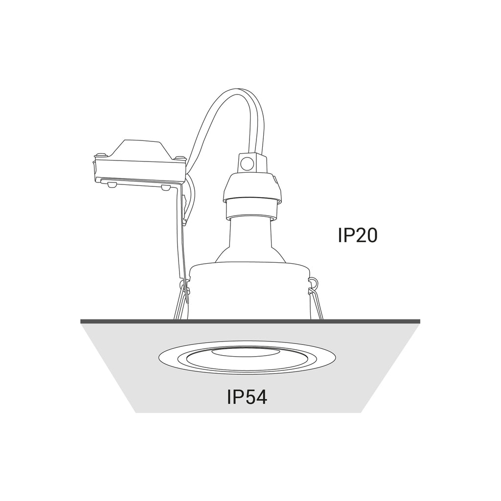 Nowodvorski Lampa downlights podtynkowa FOXTROT 15W only LED 50/60Hz - Aluminium lakierowane - Biały