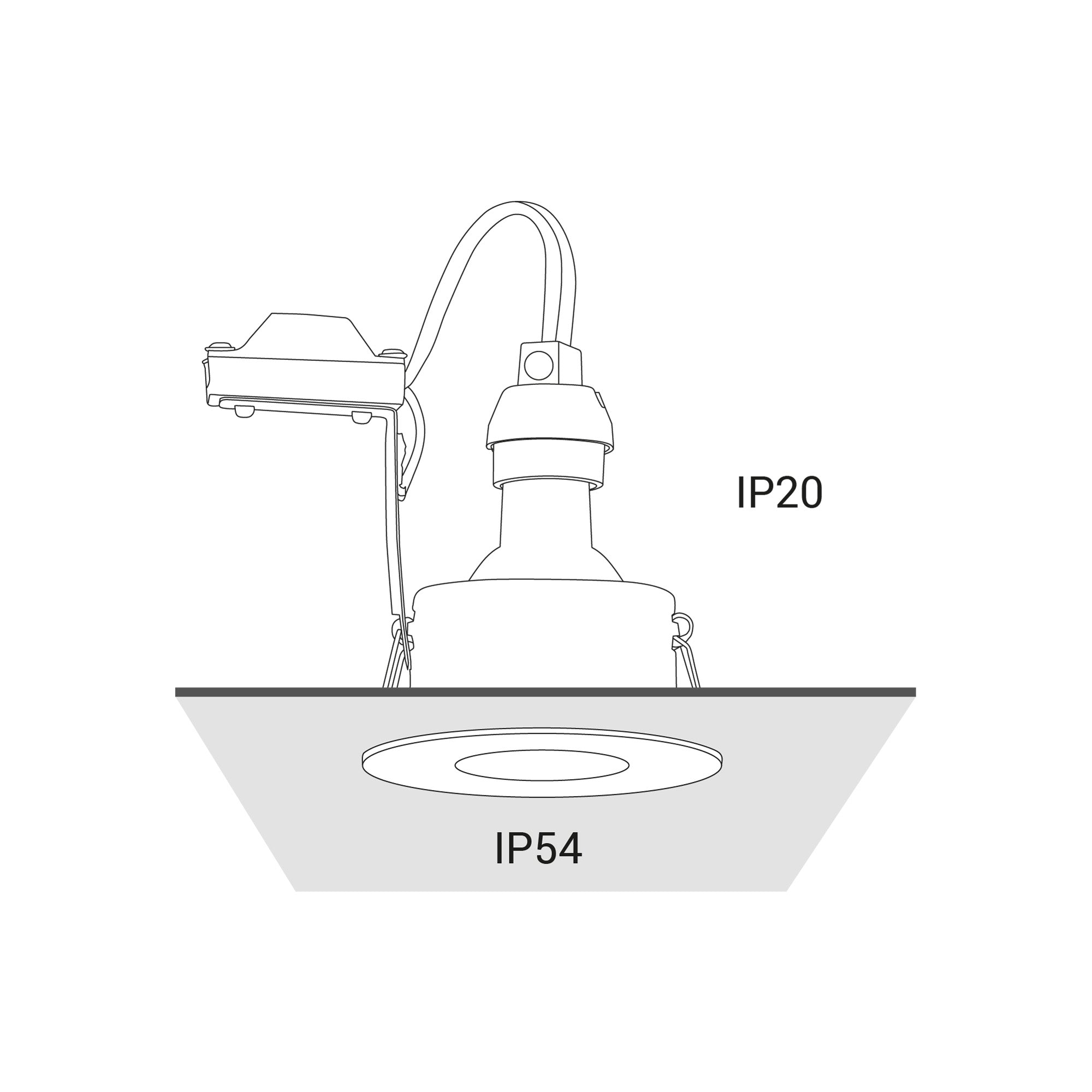 Nowodvorski Lampa downlights podtynkowa GOLF 15W only LED 50/60Hz - Aluminium lakierowane - Czarny
