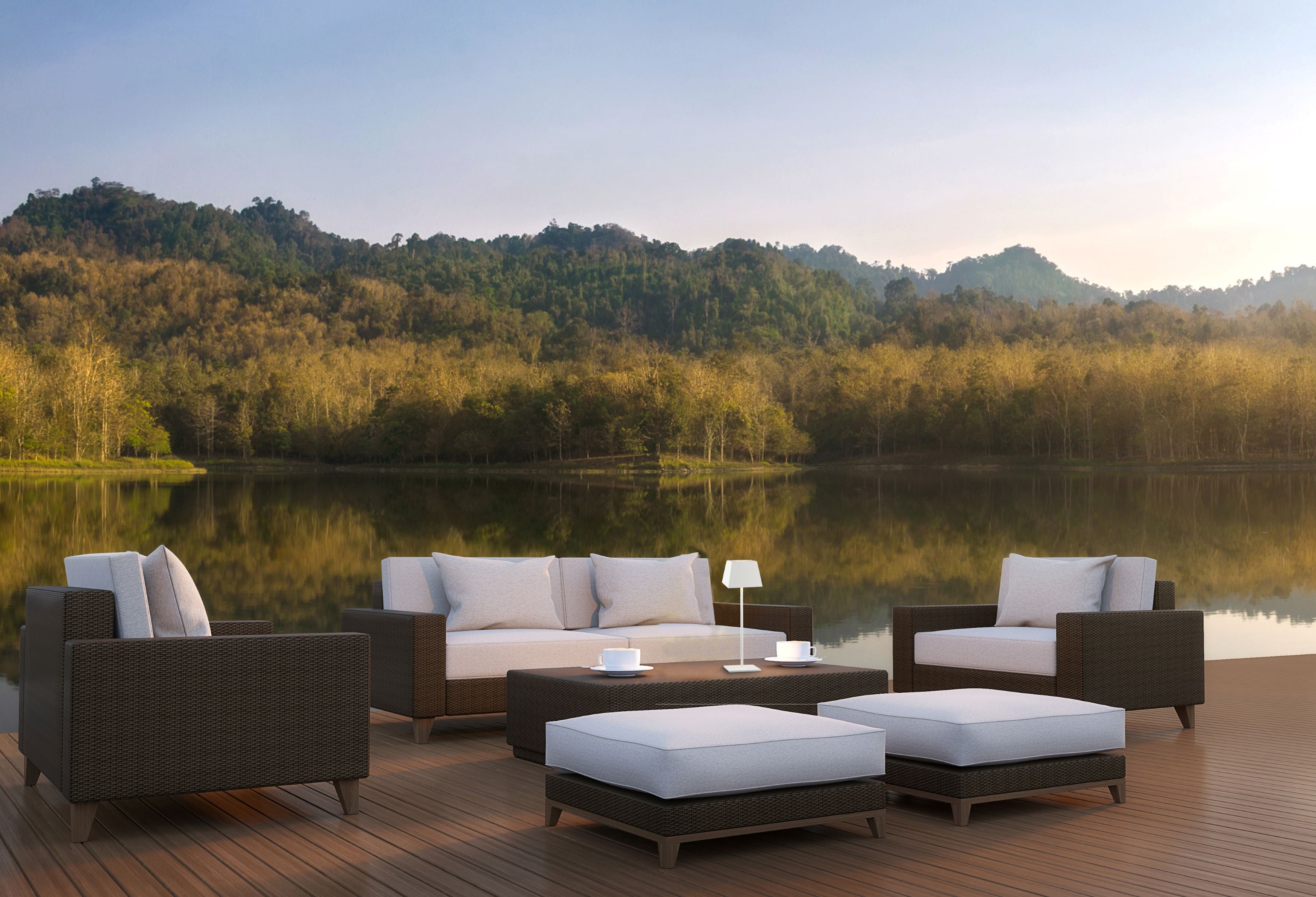 Nowodvorski Lampa stojąca MAHE LED 2.2W 50/60Hz IP54 - Aluminium lakierowane - Biały