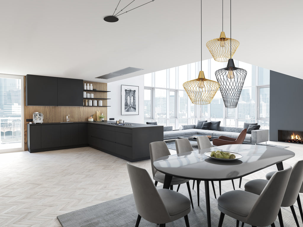 Nowodvorski Klosz / Oprawa CAMELEON WAVE L - Stal lakierowana - Czarny