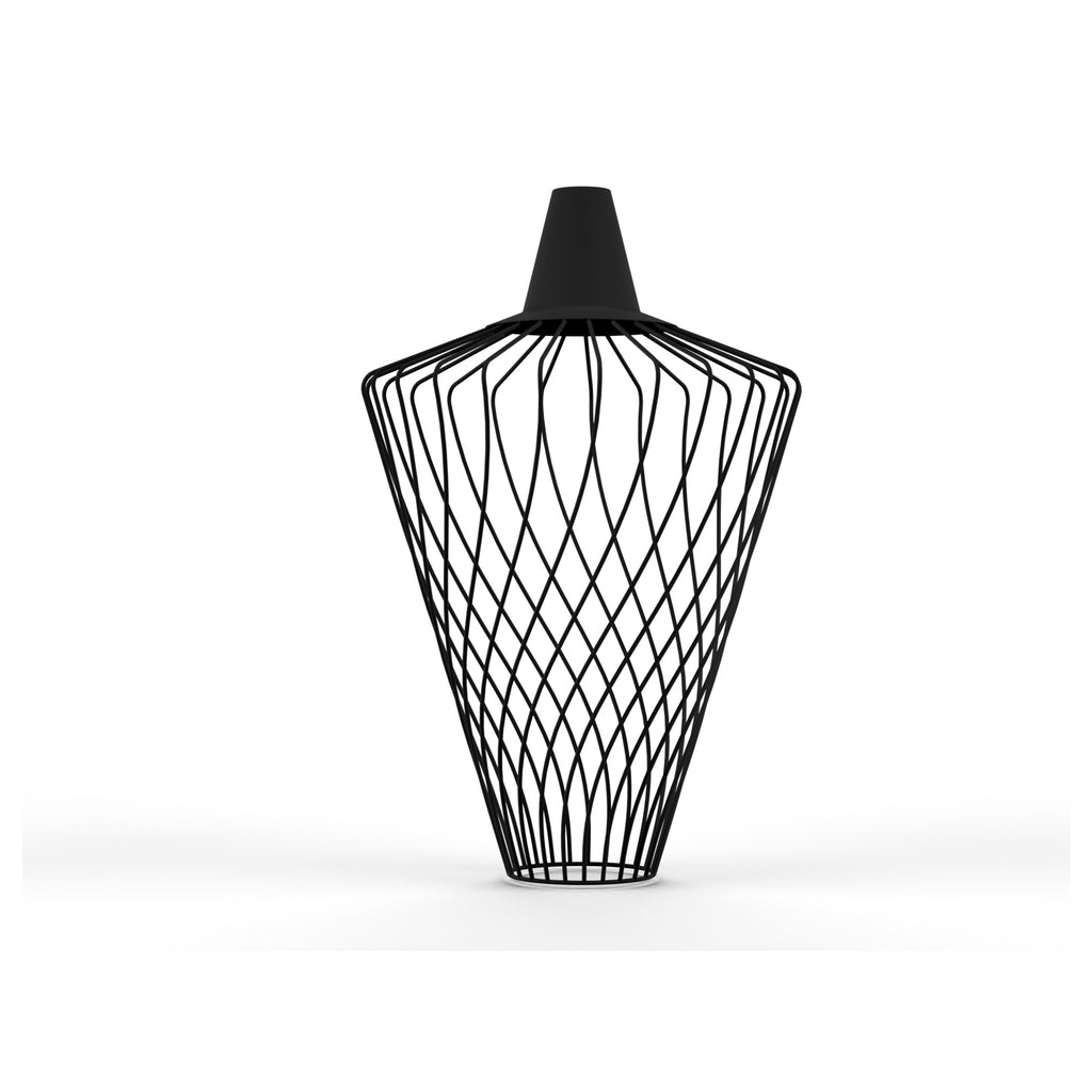 Nowodvorski Klosz / Oprawa CAMELEON WAVE L - Stal lakierowana - Czarny