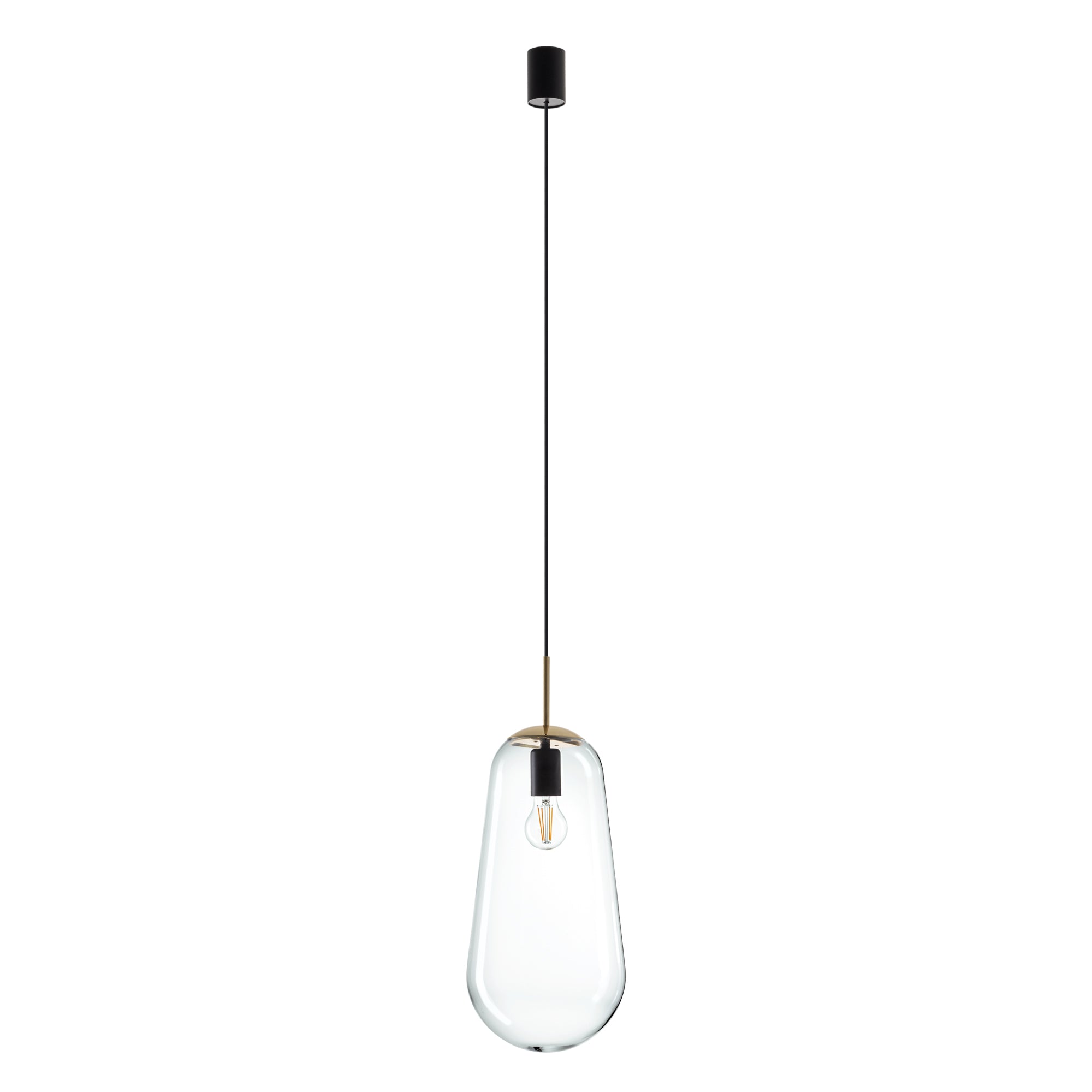 Nowodvorski Lampa wisząca PEAR L 25W only LED 50/60Hz - Szkło - Transparentny