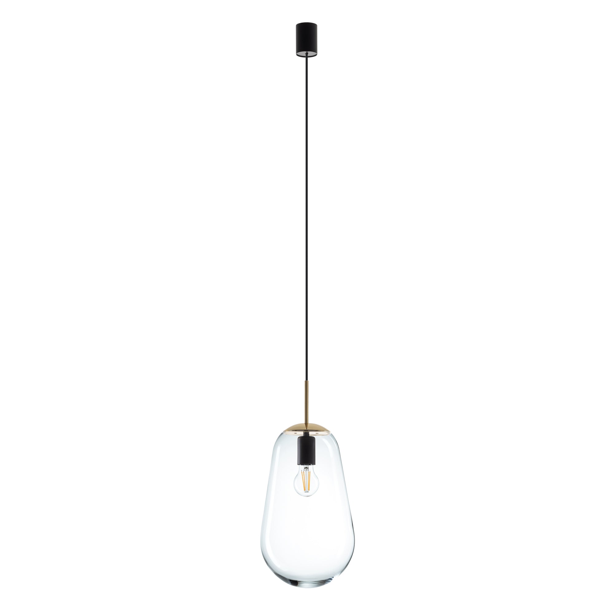 Nowodvorski Lampa wisząca PEAR M 25W only LED 50/60Hz - Szkło - Transparentny