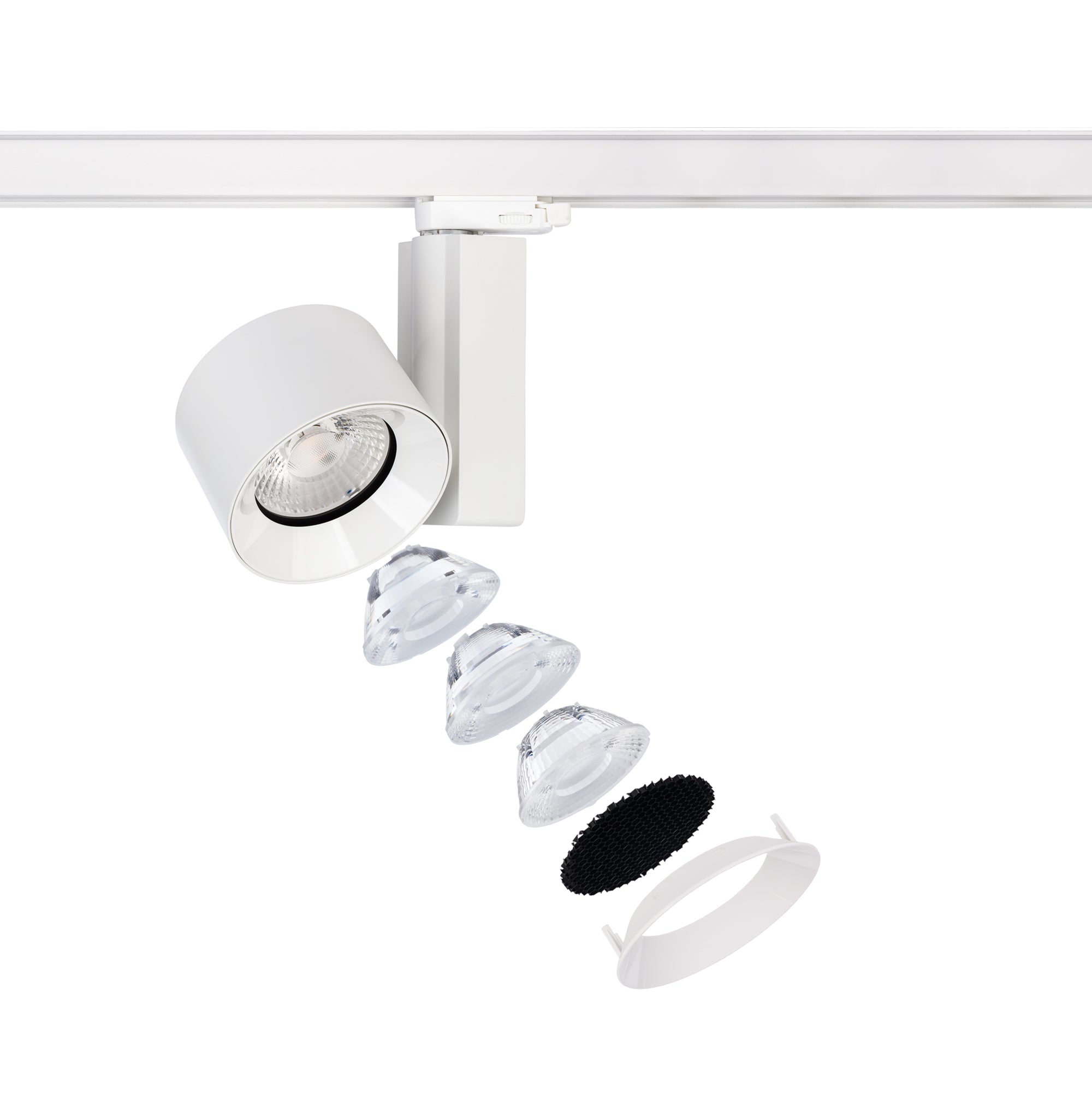 Nowodvorski System szynowy CTLS NEA LED 40W 3-obwodowy CTLS Lampa 40W - Aluminium/Znal - Biały II