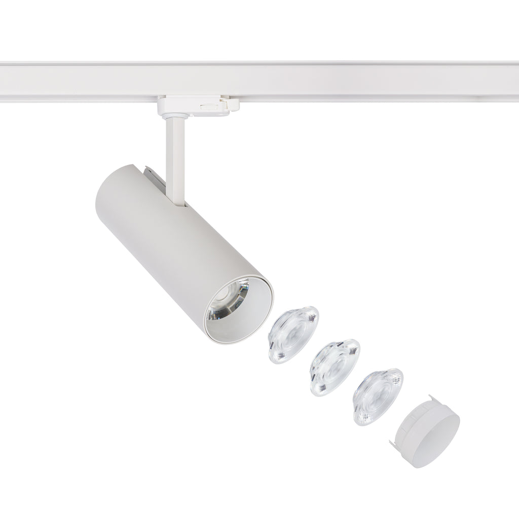 Nowodvorski System szynowy CTLS MILO LED 25W 3-obwodowy CTLS Lampa 25W - Aluminium/Znal - Biały I