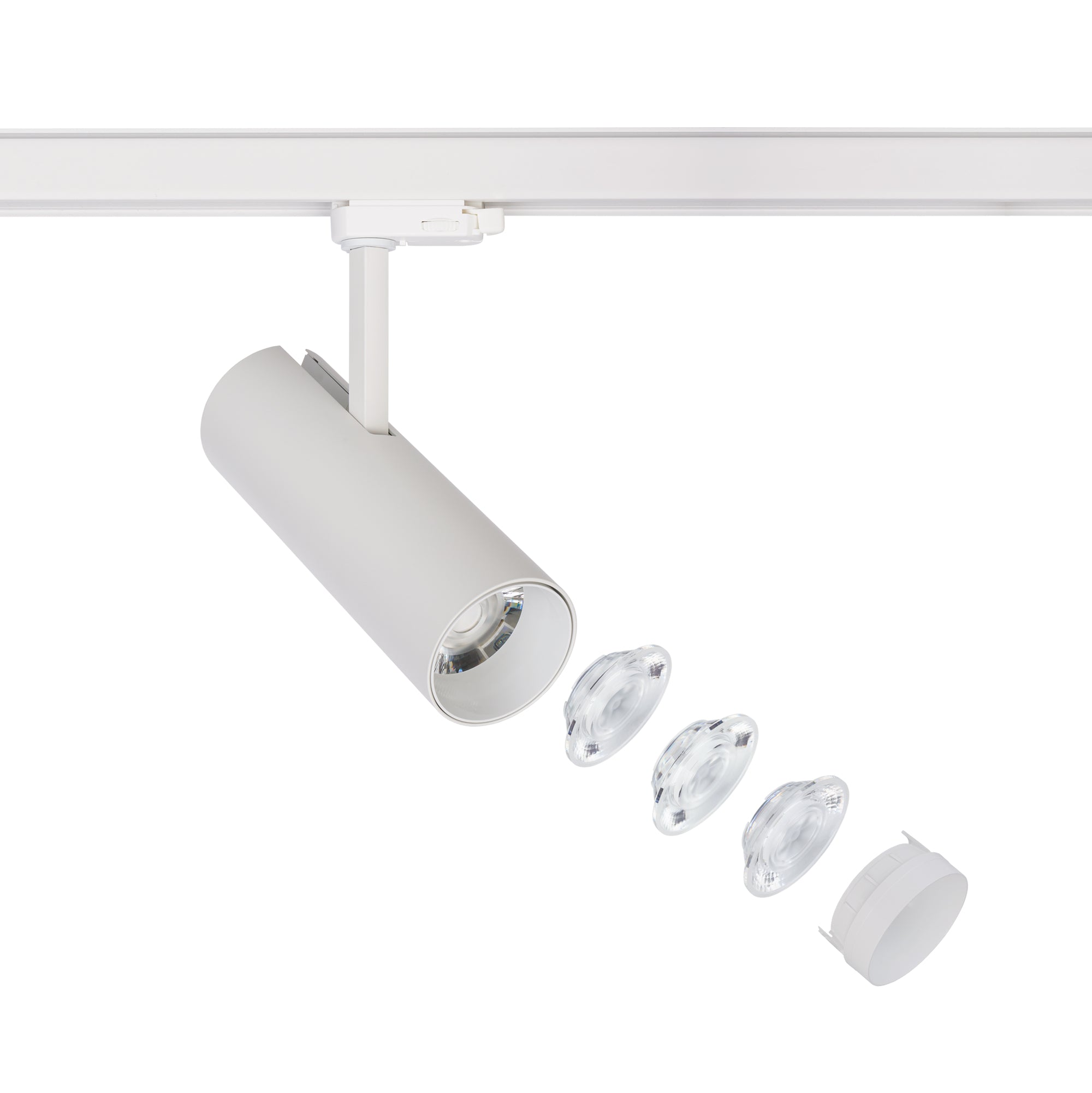 Nowodvorski System szynowy CTLS MILO LED 25W 3-obwodowy CTLS Lampa 25W - Aluminium/Znal - Biały I
