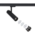 Nowodvorski System szynowy CTLS MILO LED 15W 3-obwodowy CTLS Lampa 15W - Aluminium/Znal - Czarny I