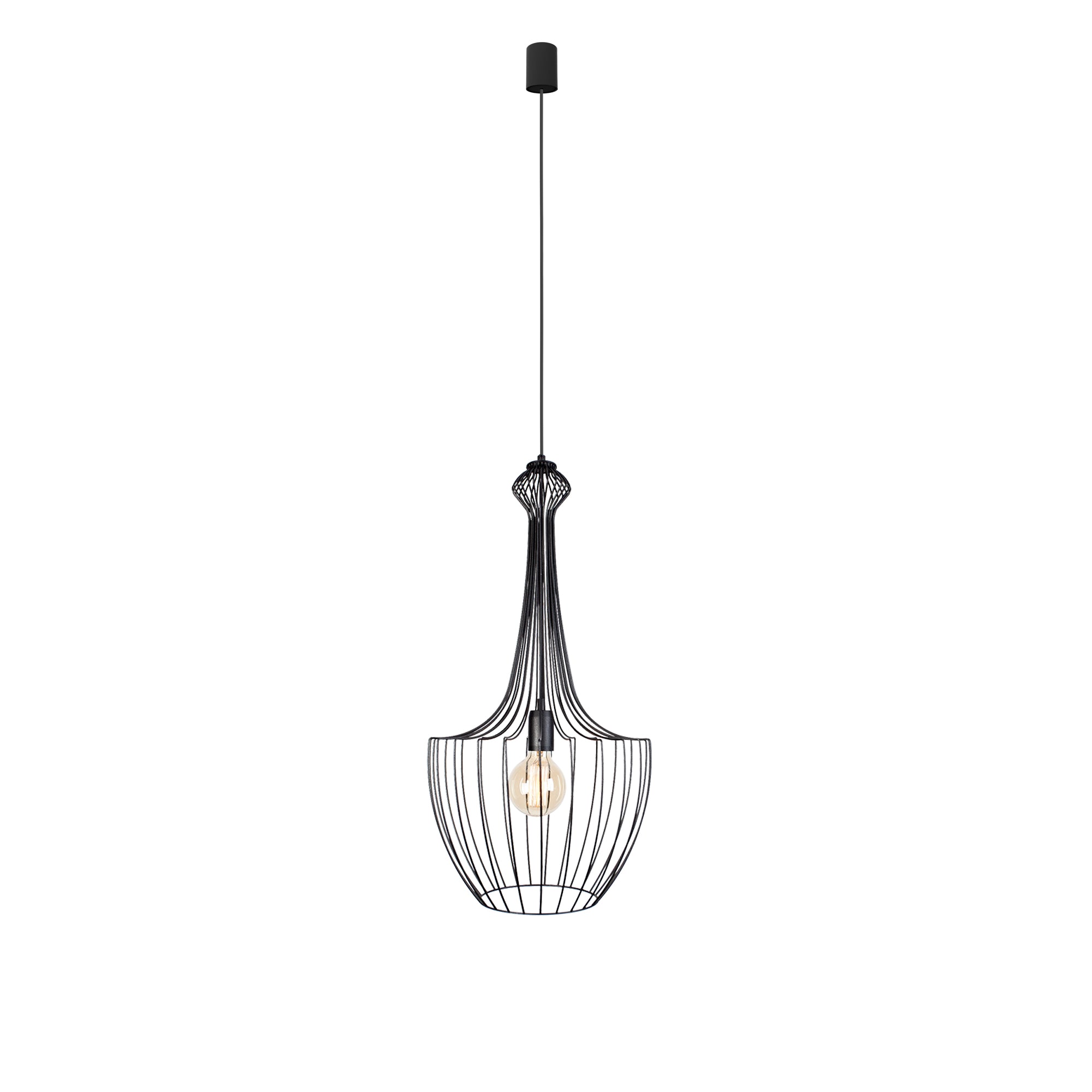 Nowodvorski Lampa wisząca LUKSOR S 25W only LED 50/60Hz - Stal lakierowana - Czarny
