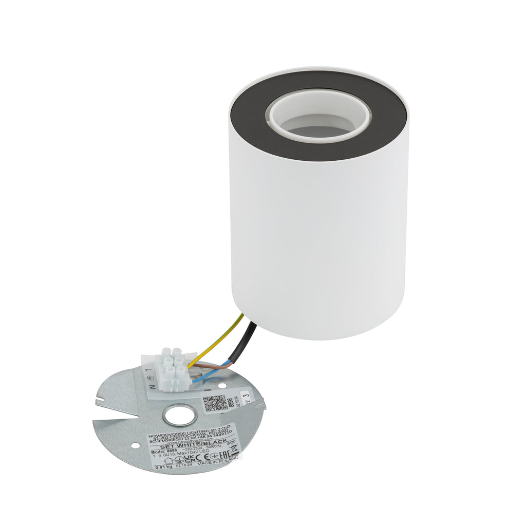 Nowodvorski Lampa downlights natynkowa SET 10W only LED 50/60Hz - Stal lakierowana - Biały IV