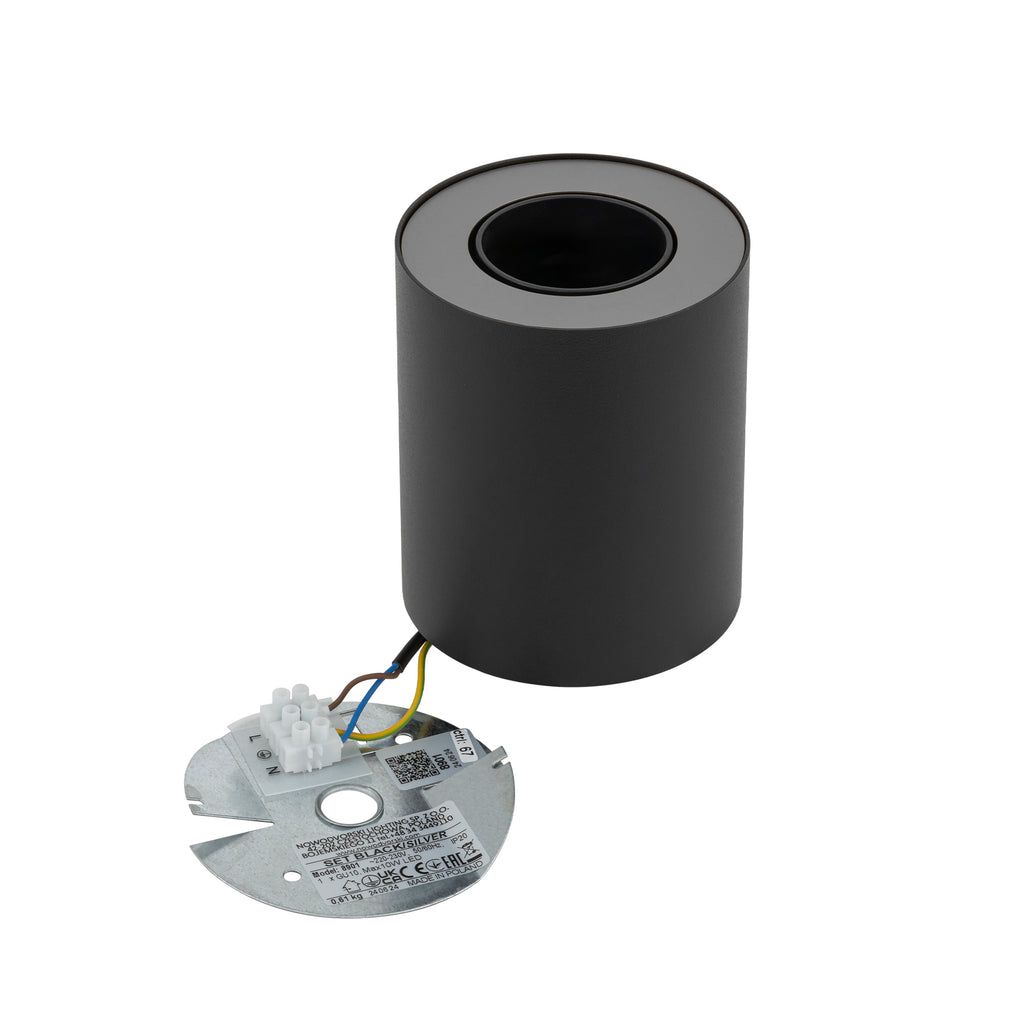 Nowodvorski Lampa downlights natynkowa SET 10W only LED 50/60Hz - Stal lakierowana - Czarny III
