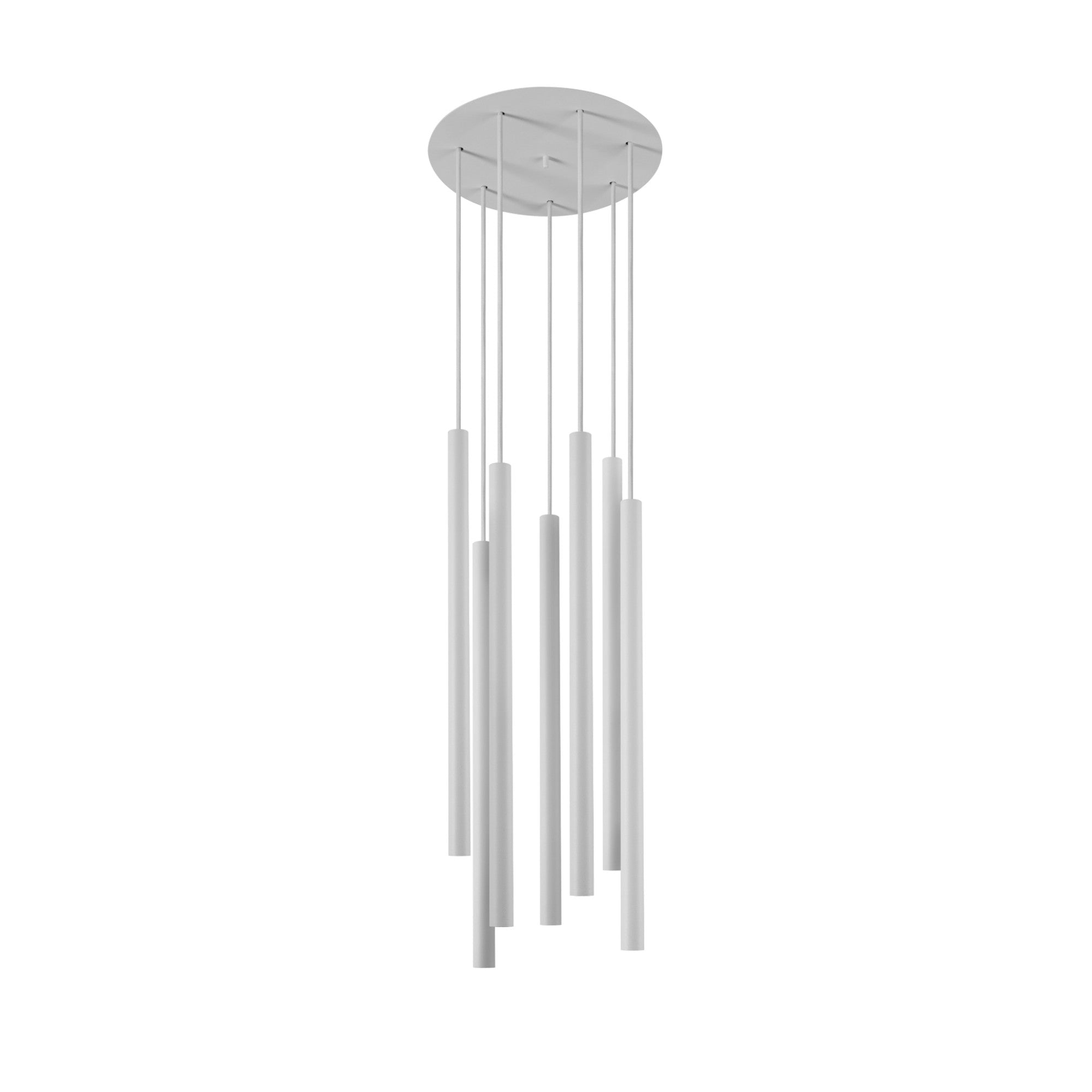 Nowodvorski Lampa wisząca LASER 490 7x10W only LED 50/60Hz - Stal lakierowana - Biały