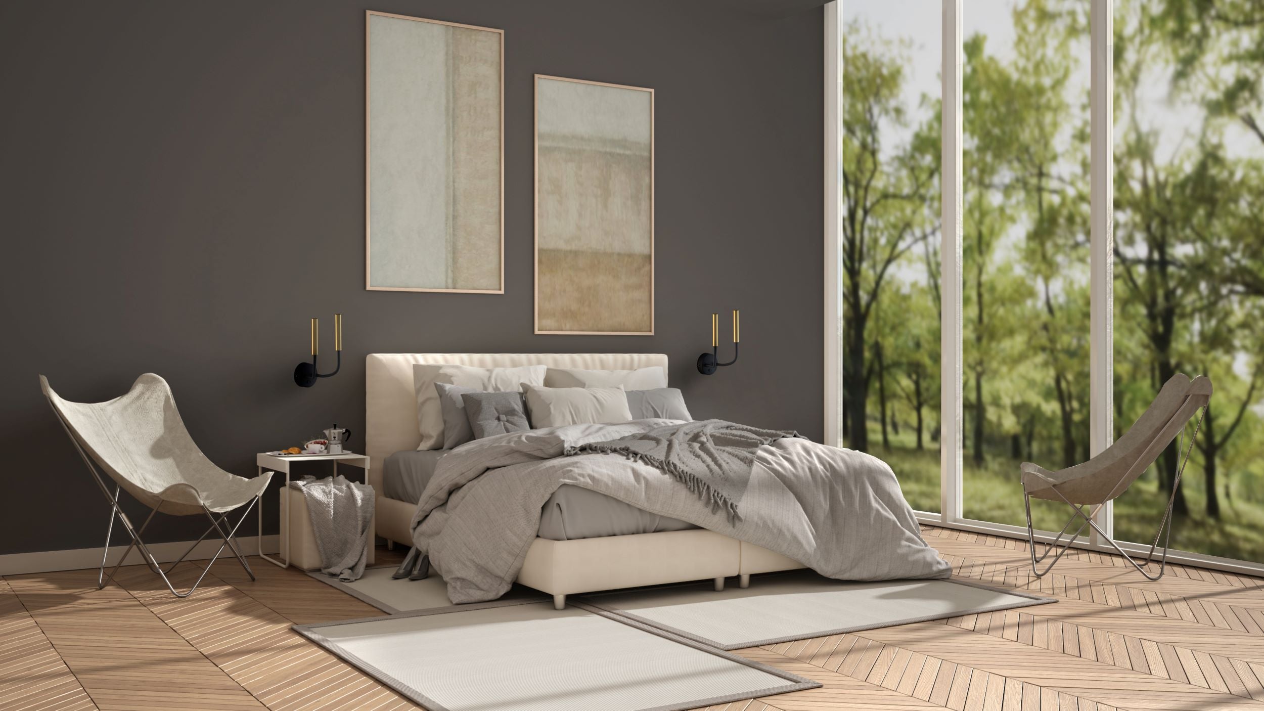 Nowodvorski Kinkiet regulowany z włącznikiem STALACTITE 2x10W only LED 50/60Hz - Lity mosiądz - Miedziany