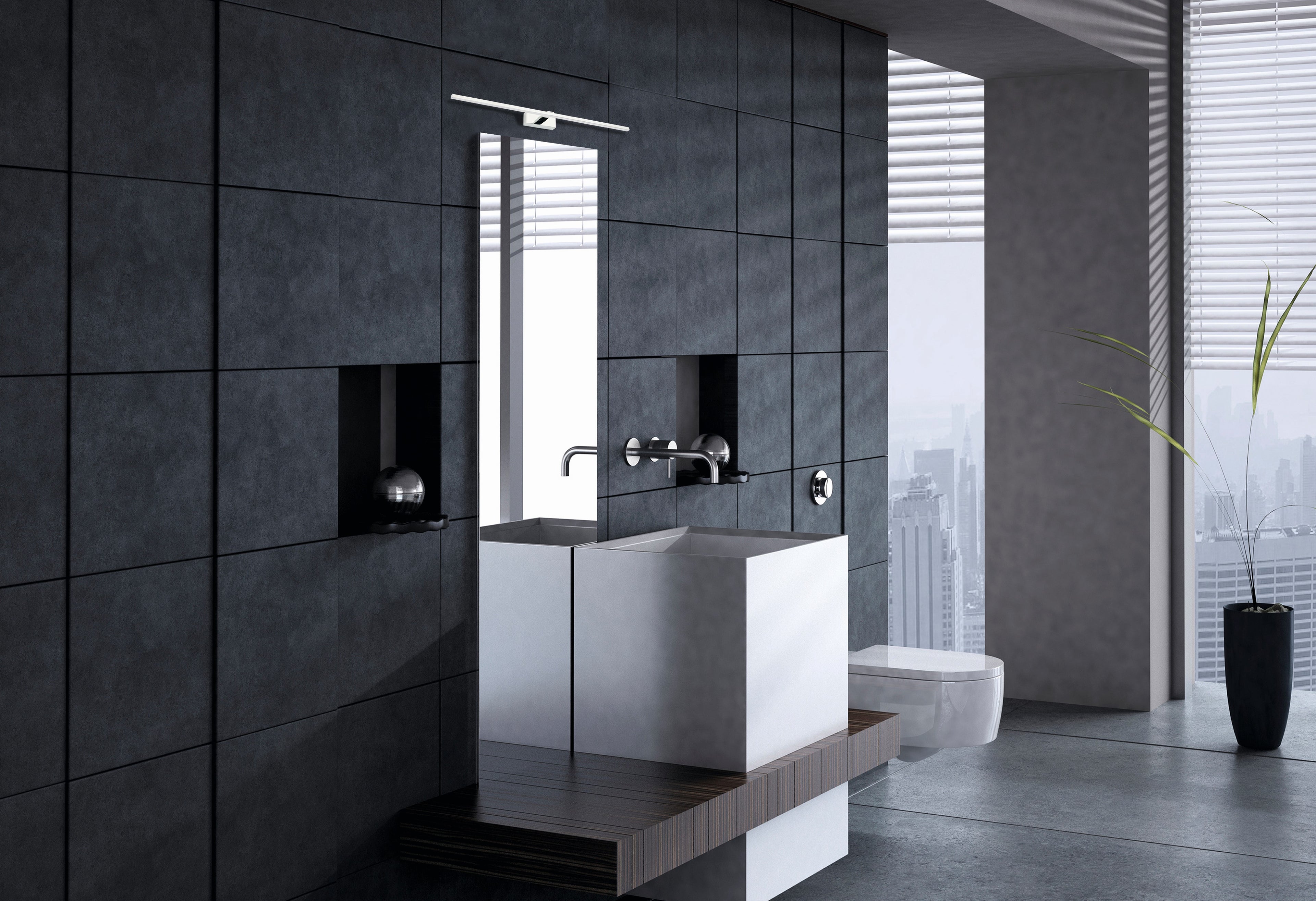 Nowodvorski Kinkiet VAN GOGH LED L 18W 50/60Hz - Aluminium lakierowane - Chrom II