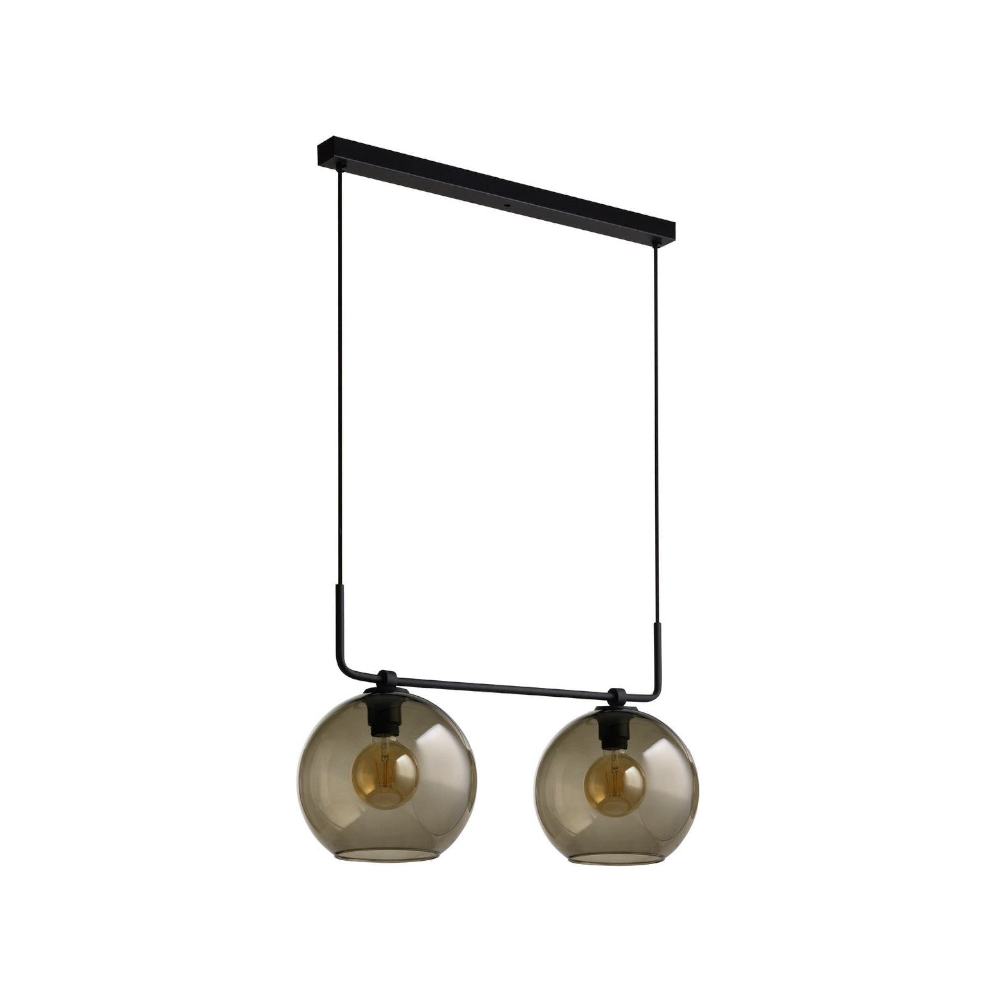 Nowodvorski Lampa wisząca MONACO 25W only LED 50/60Hz - Szkło - Czarny