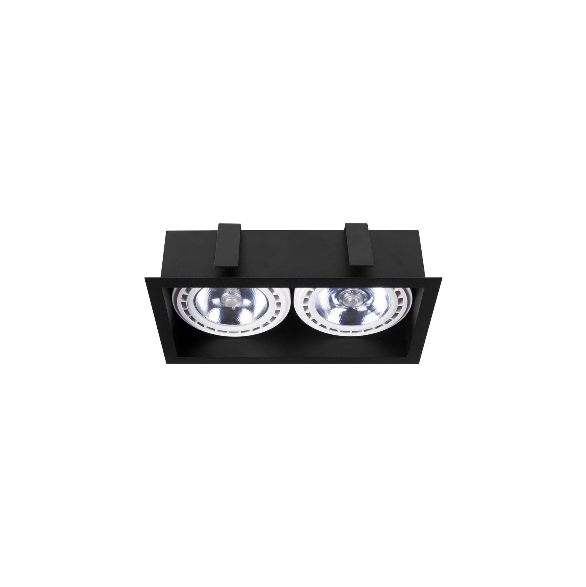 Nowodvorski Lampa downlights podtynkowa MOD 2x15W only LED 50/60Hz - Stal lakierowana - Czarny