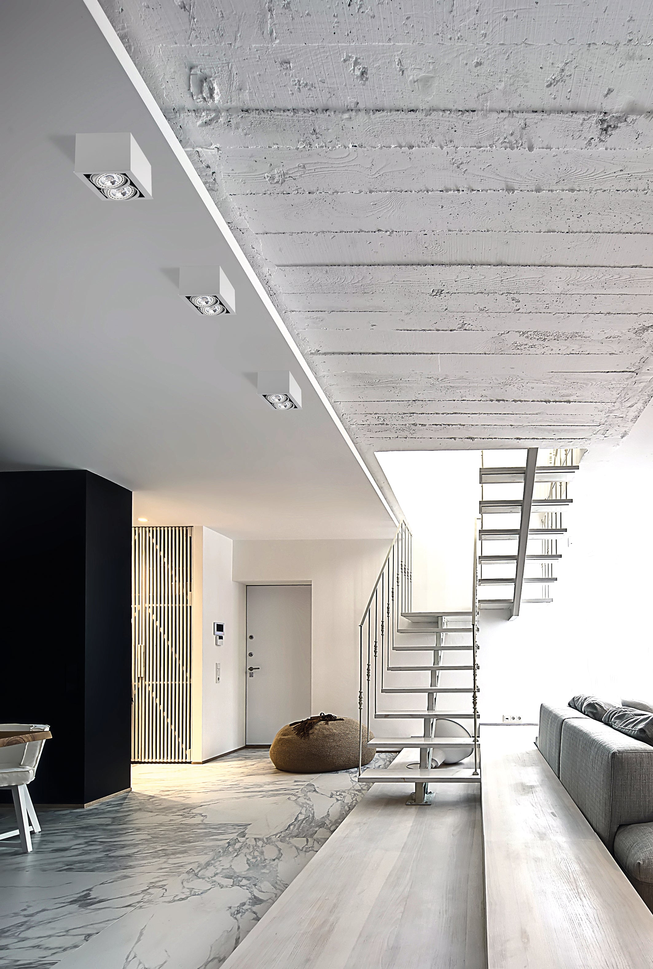 Nowodvorski Lampa przysufitowa BOX ES111 15W only LED 50/60Hz - Sklejka - Biały I