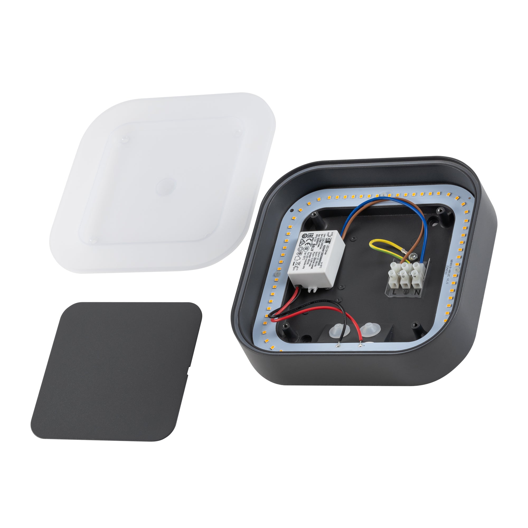 Nowodvorski Plafon PUEBLA LED 12W 50/60Hz IP54 - Aluminium lakierowane - Grafitowy