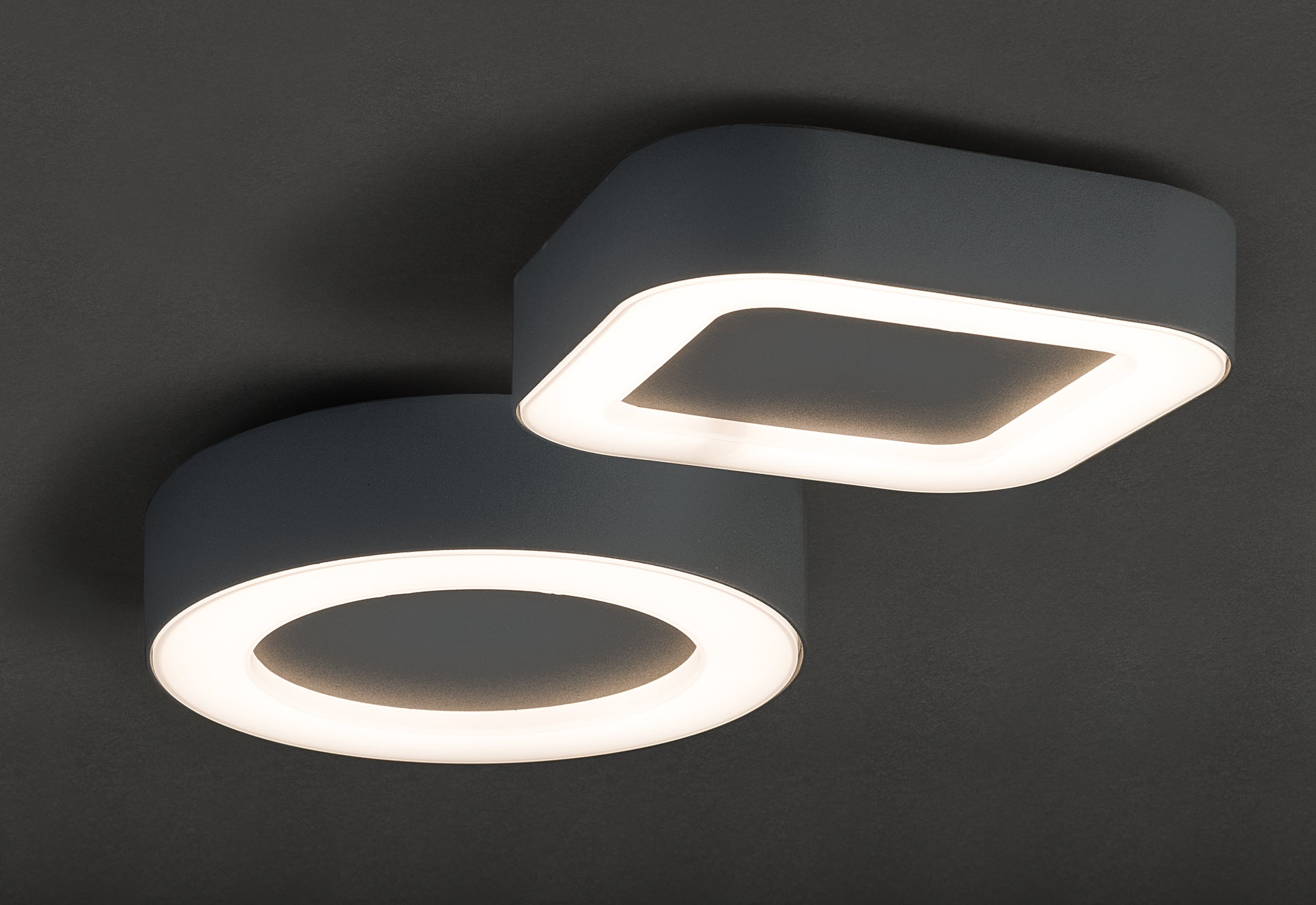 Nowodvorski Plafon MERIDA LED 12W 50/60Hz IP54 - Aluminium lakierowane - Grafitowy