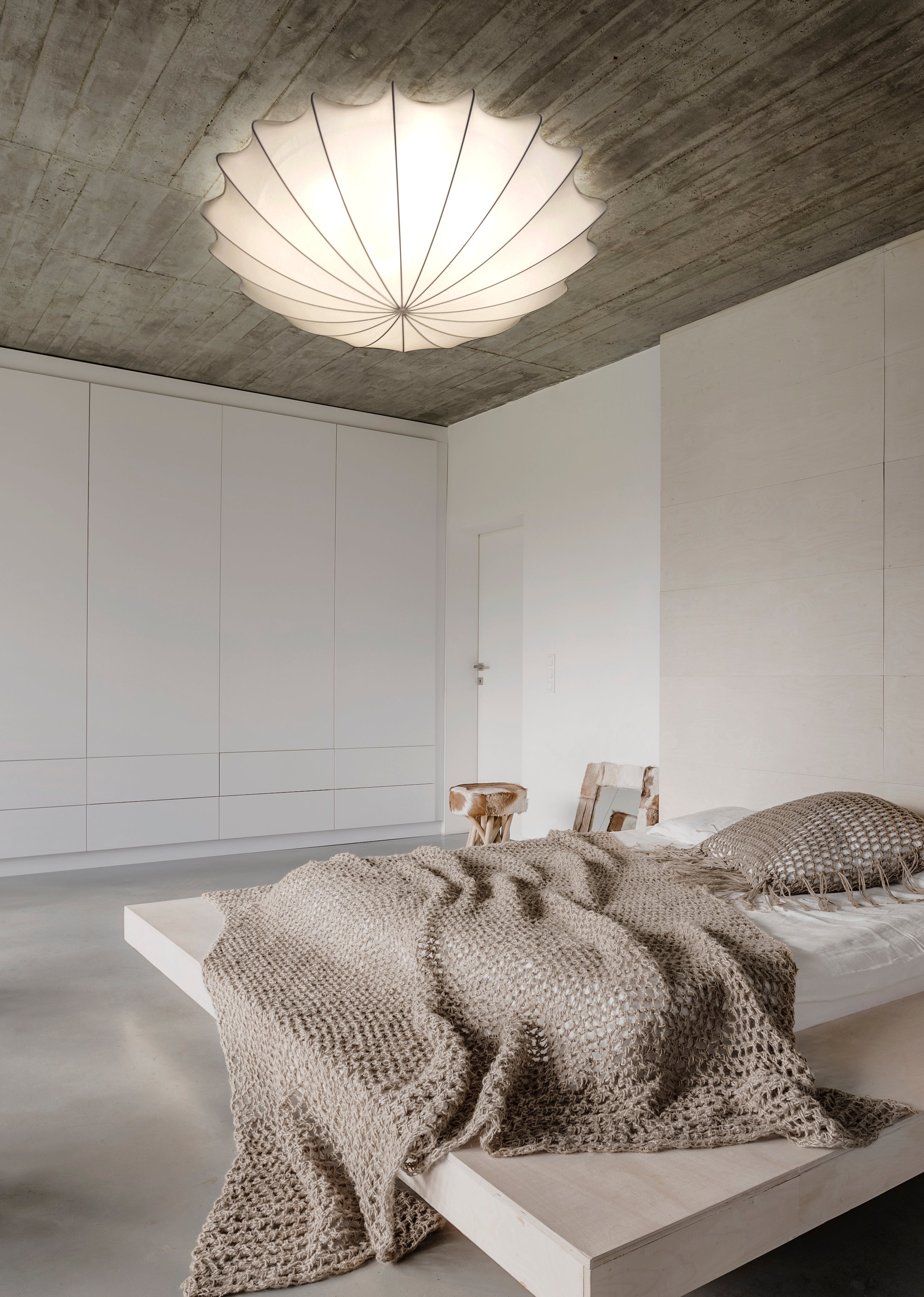 Nowodvorski Plafon FORM L 25W only LED 50/60Hz - Tkanina - Biały