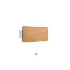 Nowodvorski Kinkiet regulowany z włącznikiem OSLO 30 15W only LED 50/60Hz - Drewno - Dębowy
