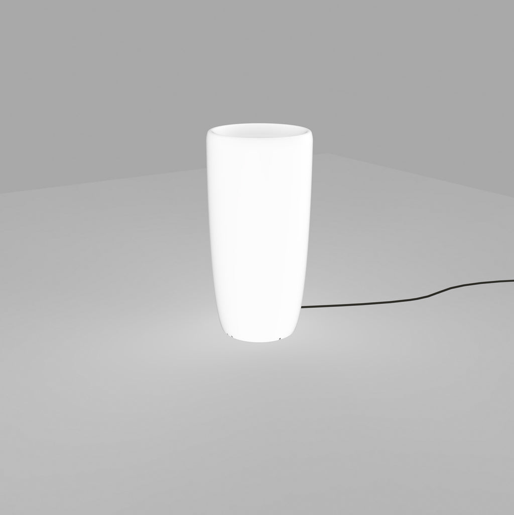 Nowodvorski Lampa stojąca FLOWERPOT M 25W only LED 50/60Hz IP44 - Tworzywo sztuczne PE - Biały