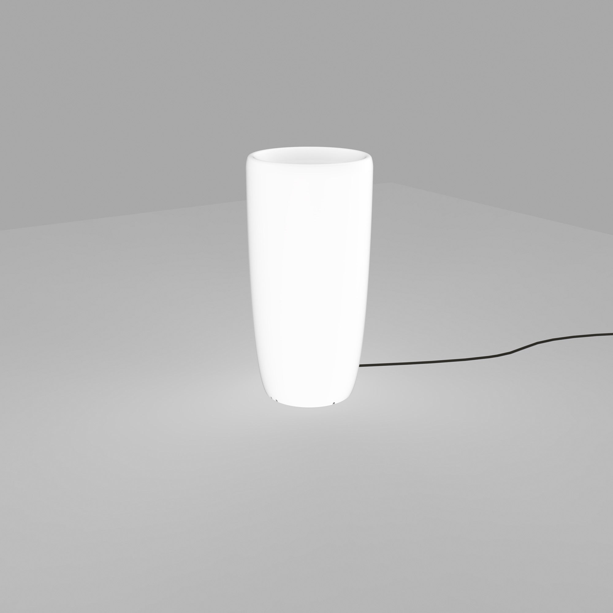 Nowodvorski Lampa stojąca FLOWERPOT M 25W only LED 50/60Hz IP44 - Tworzywo sztuczne PE - Biały