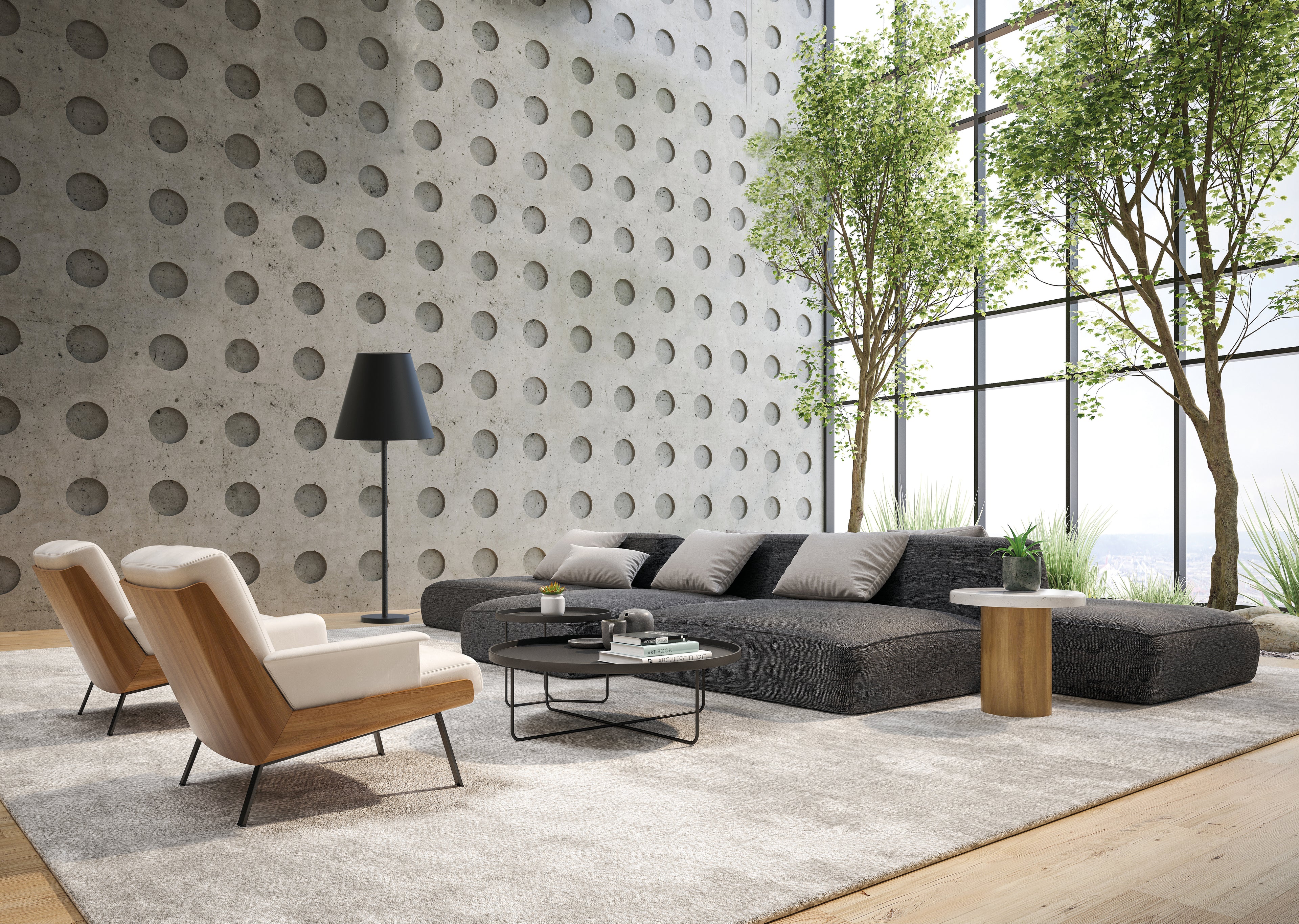 Nowodvorski Lampa podłogowa MOSS 25W only LED 50/60Hz - Tkanina - Czarny